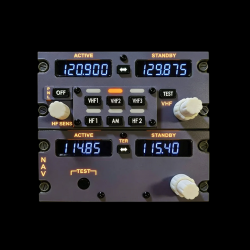Hoowalt D201 B737 1:1 Radio Tuning Panel (RTP) – Flight Simulator Cockpit Hardware