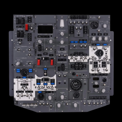 Hoowalt B737-800 Front Overhead Panel – 1:1 Scale Metal Frame & Acrylic Cockpit Controls