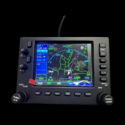 Hoowalt GNS 530-Style Avionics Panel – 5-Inch Display with Dual Encoders